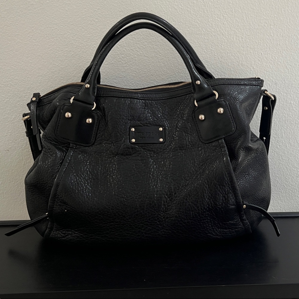 Kate Spade Black Leather Satchel